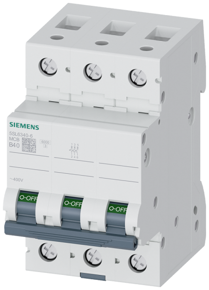 5SL6340-6  CIRCUIT BREAKER 6KA 3POL B40