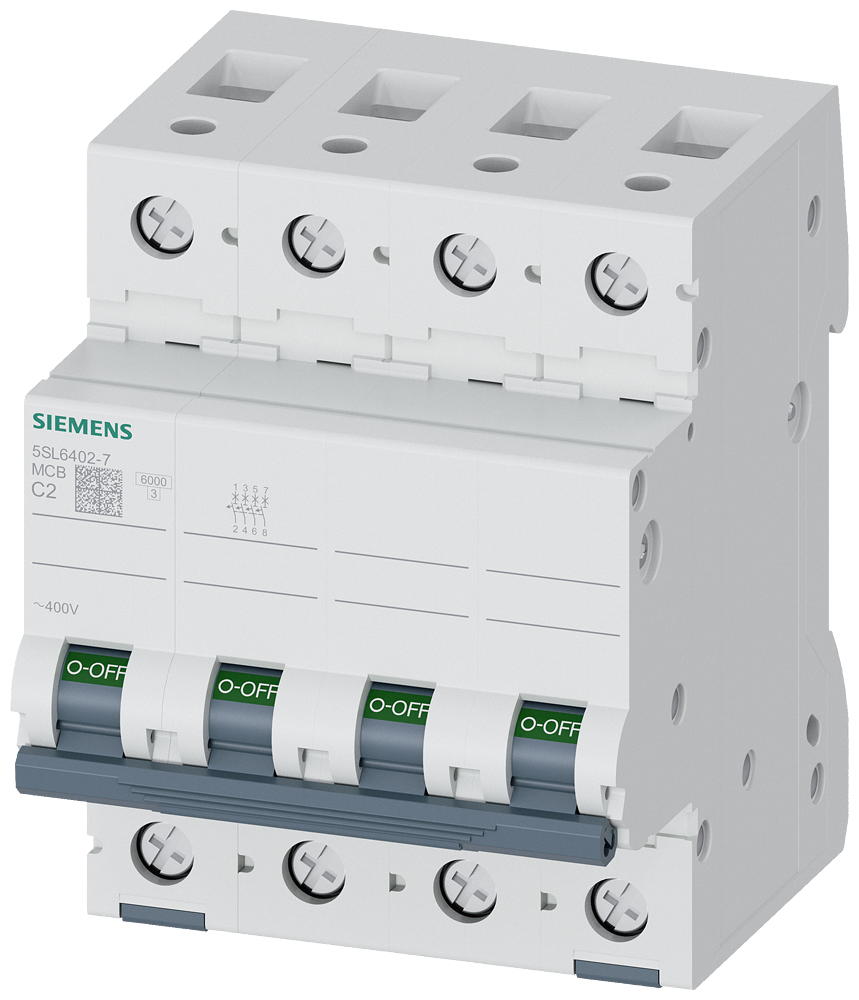 G_I202_XX_81321P 5SL6402-7 CIRCUIT BREAKER 6KA 4POL C2 - Зображення 1