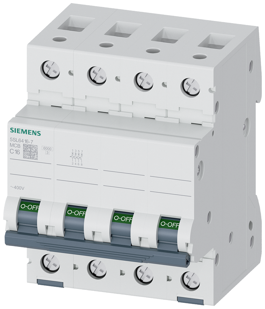 G_I202_XX_81349P 5SL6416-7 CIRCUIT BREAKER 6KA 4POL C16 - Зображення 1