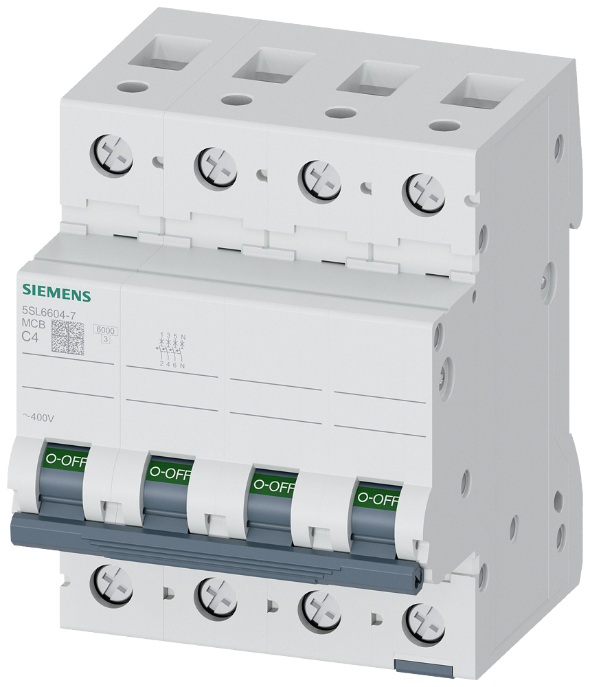 G_I202_XX_81451P 5SL6604-7 CIRCUIT BREAKER 6KA 3+N-P C4 - Зображення 1