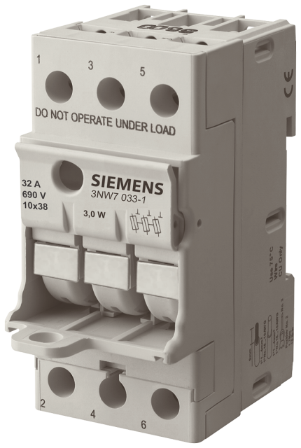 3NW7033-1  cylindrical fuse holder, compact...