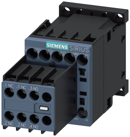 3RT2016-1BB44 CONT.,AC3:4KW 2NO+2NC DC24V