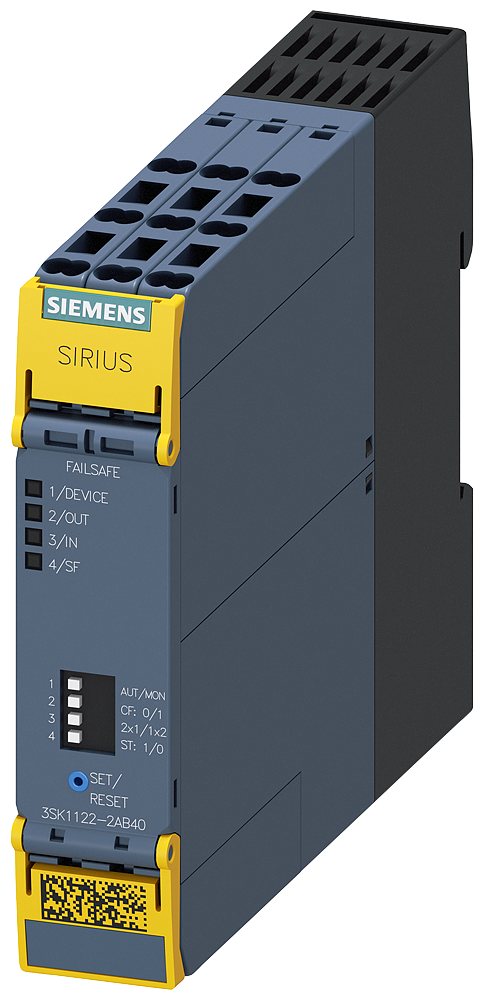 G_IC03_XX_04704P 3SK1122-2AB40 SIRIUS SAFETY RELAY ADV ELECT. 3+1 - Зображення 1