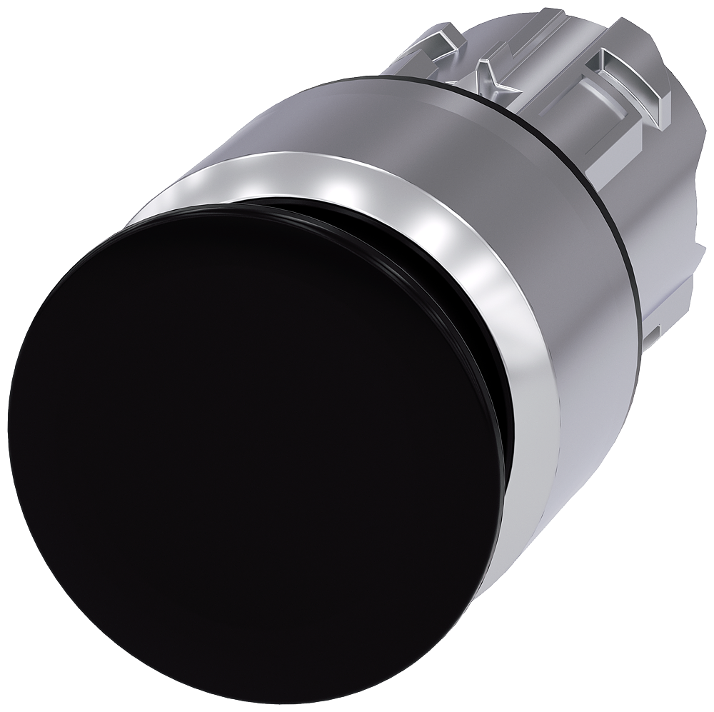 G_IC03_XX_06707P 3SU1050-1AA10-0AA0 Mushroom pushbutton, 30mm, black - Зображення 1