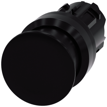 3SU1000-1AD10-0AA0 Mushroom pushbutton, 30mm, black