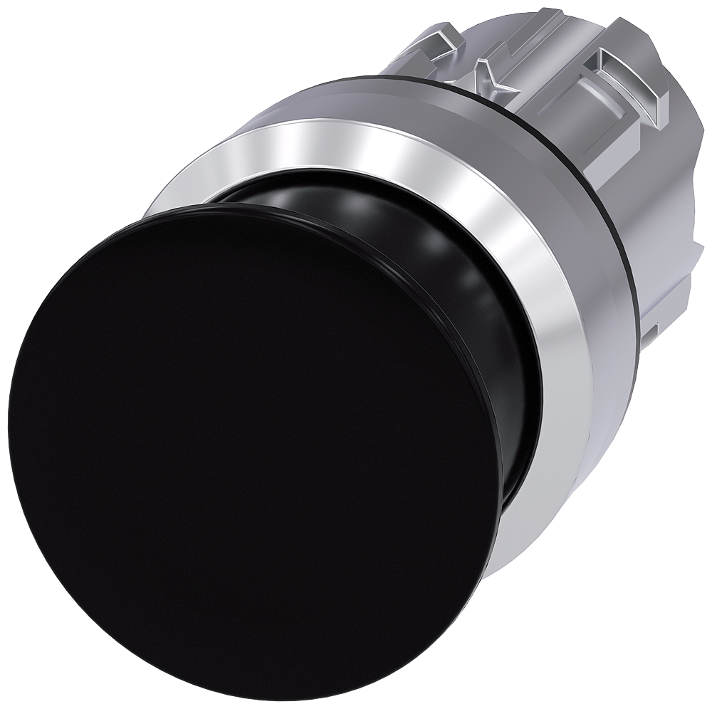 G_IC03_XX_06719P 3SU1050-1AD10-0AA0 Mushroom pushbutton, 30mm, black - Зображення 1