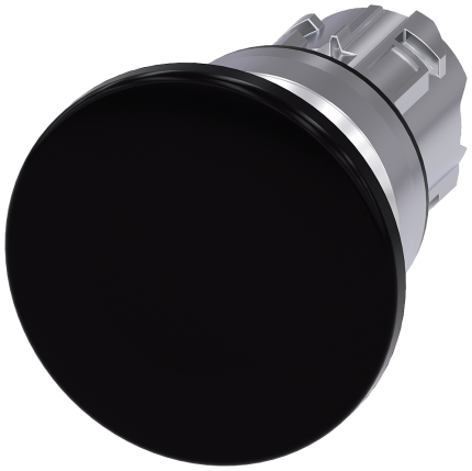 3SU1050-1BD10-0AA0 Mushroom pushbutton, 40mm, black