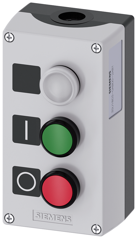 G_IC03_XX_06783P 3SU1803-0AB00-2AB1 Enclosure plastic, 3 control points - Зображення 1