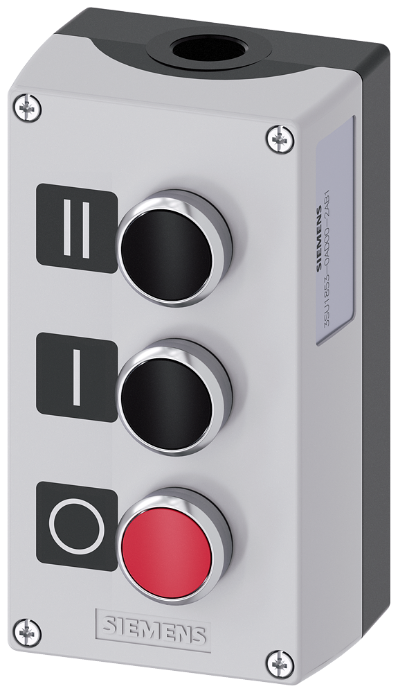 G_IC03_XX_06789P 3SU1853-0AD00-2AB1 Enclosure metal, 3 control points - Зображення 1