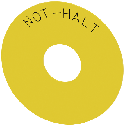 3SU1900-0BC31-0AT0 EMERGENCY STOP backing plate, ye...