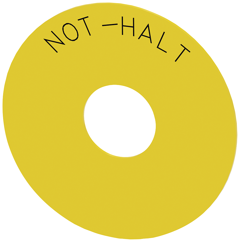 G_IC03_XX_06810P 3SU1900-0BC31-0AT0 EMERGENCY STOP backing plate, ye... - Зображення 1