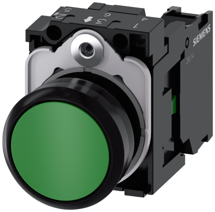 3SU1100-0AB40-1BA0  Pushbutton, green