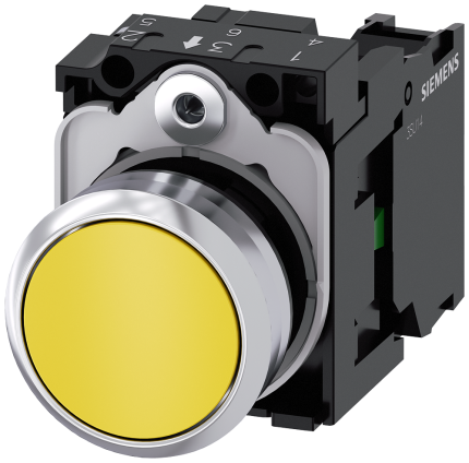 3SU1150-0AB30-1BA0 Pushbutton, yellow
