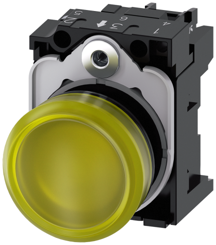 3SU1102-6AA30-1AA0  Indicator light, yellow
