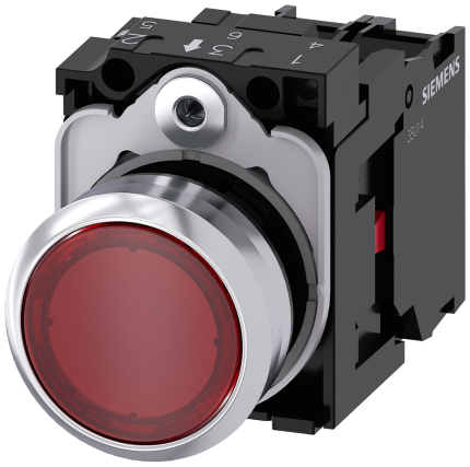 3SU1152-0AB20-1CA0 Illuminated pushbutton, red