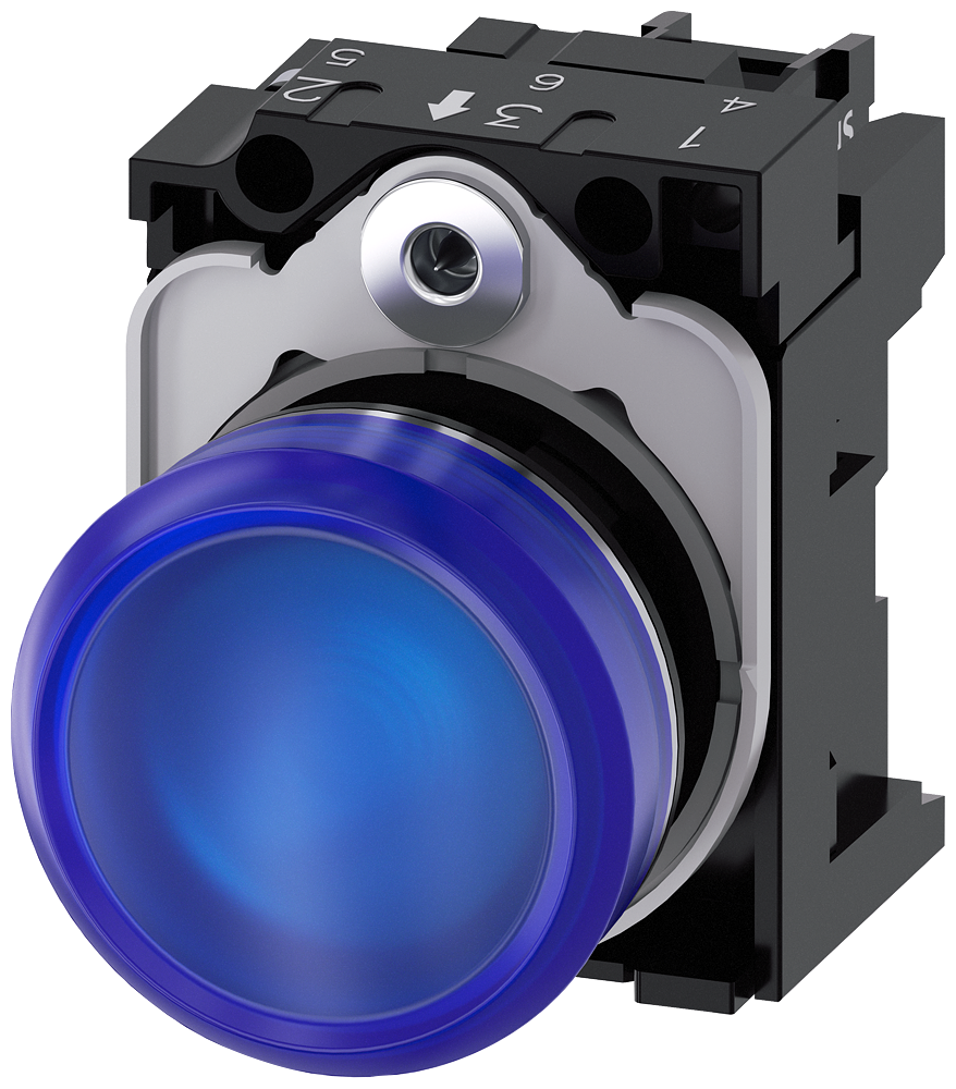 G_IC03_XX_06835P 3SU1152-6AA50-1AA0 Indicator light, blue - Зображення 1