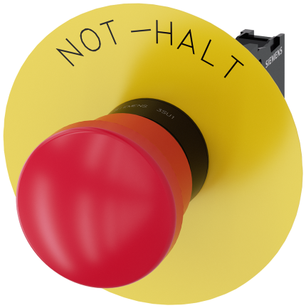 3SU1100-1HA20-1CH0 EMERG. STOP mushroom pushb., 40m...