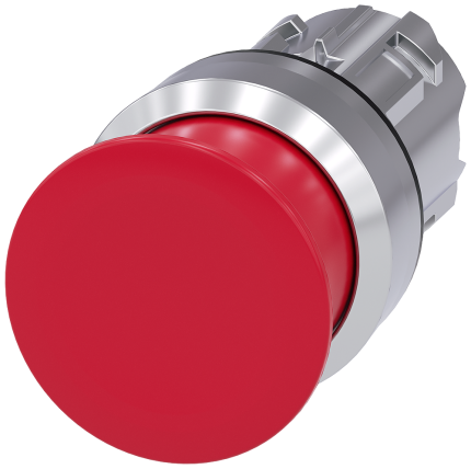 3SU1050-1AD20-0AA0 Mushroom pushbutton, 30mm, red