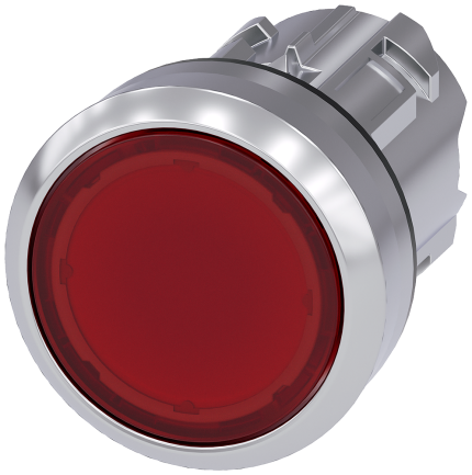 3SU1051-0AA20-0AA0  Illuminated pushbutton, red