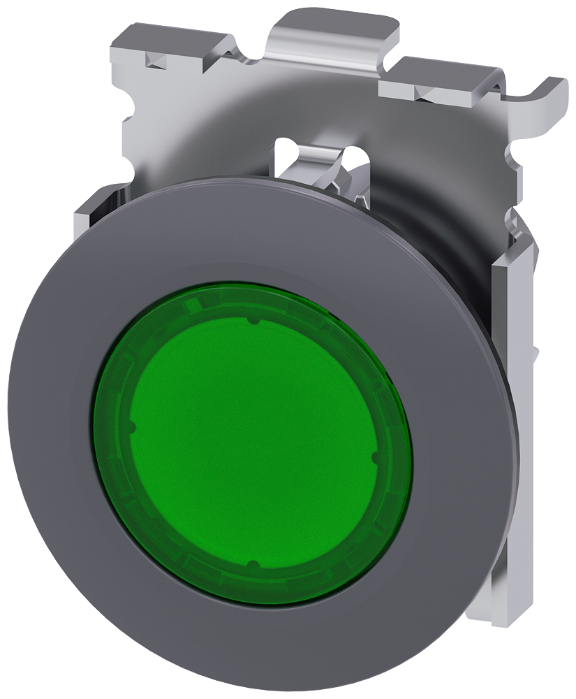 G_IC03_XX_06877P 3SU1061-0JB40-0AA0 Illuminated pushbutton, green - Зображення 1