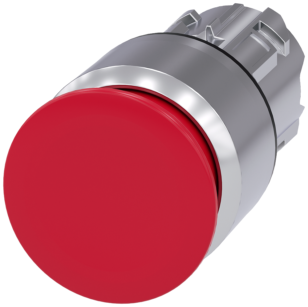 G_IC03_XX_06954P 3SU1050-1AA20-0AA0 Mushroom pushbutton, 30mm, red - Зображення 1
