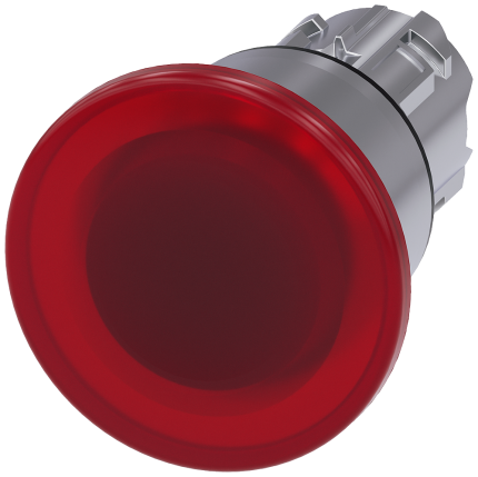 3SU1051-1BA20-0AA0 Illumin. mushroom pushbutton, 40...