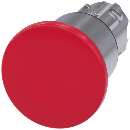 3SU1050-1ED20-0AA0 Mushroom pushbutton, 40mm, red