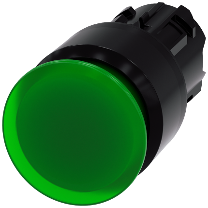 3SU1001-1AA40-0AA0 Illum. mushroom pushbutton, 30mm...