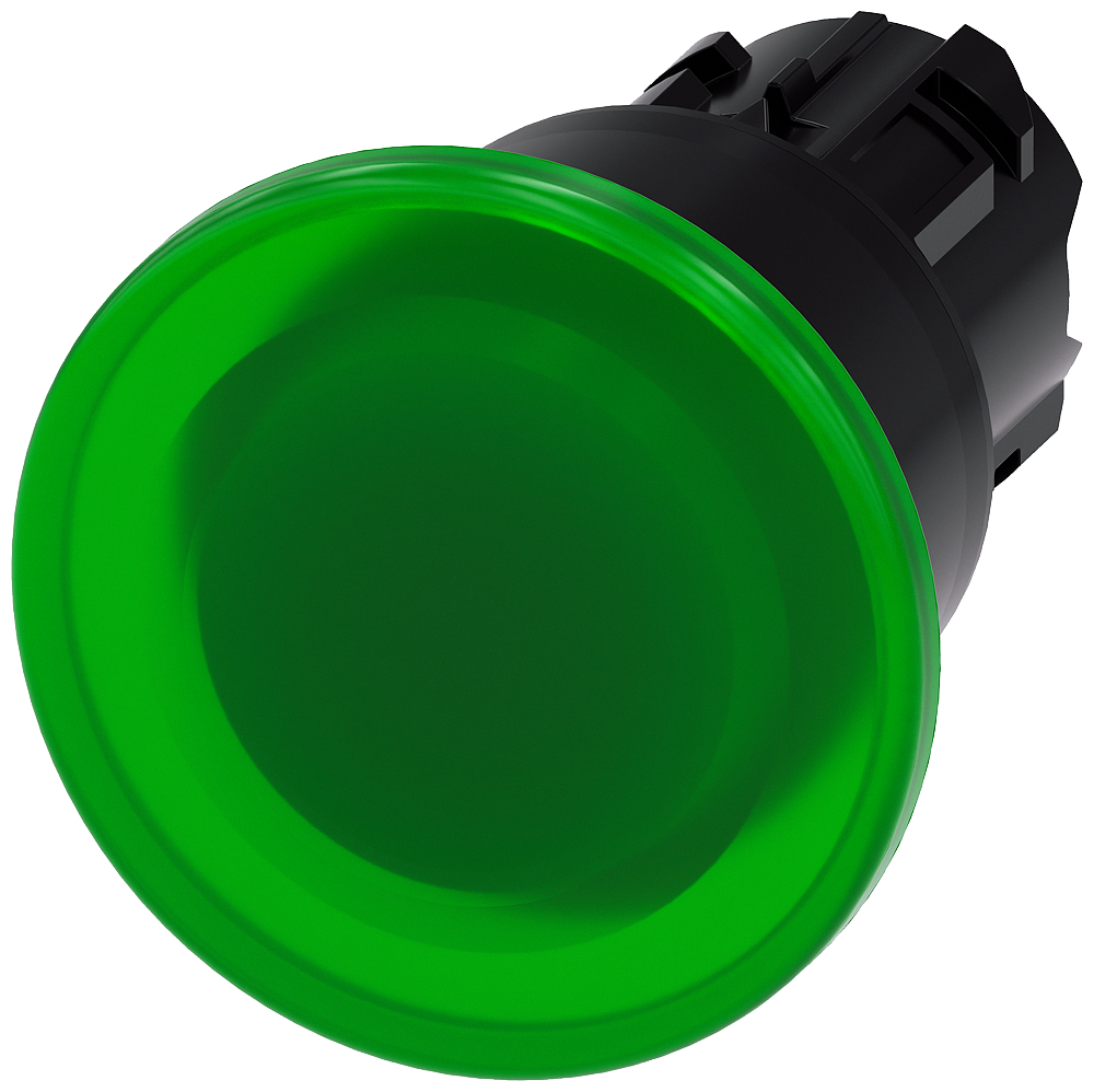 G_IC03_XX_06996P 3SU1001-1BA40-0AA0 Illum. mushroom pushbutton, 40mm... - Зображення 1