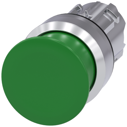 3SU1050-1AD40-0AA0 Mushroom pushbutton, 30mm, green