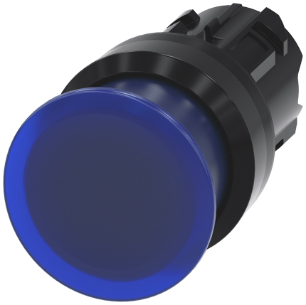 3SU1001-1AD50-0AA0  Illum. mushroom pushbutton, 30mm...