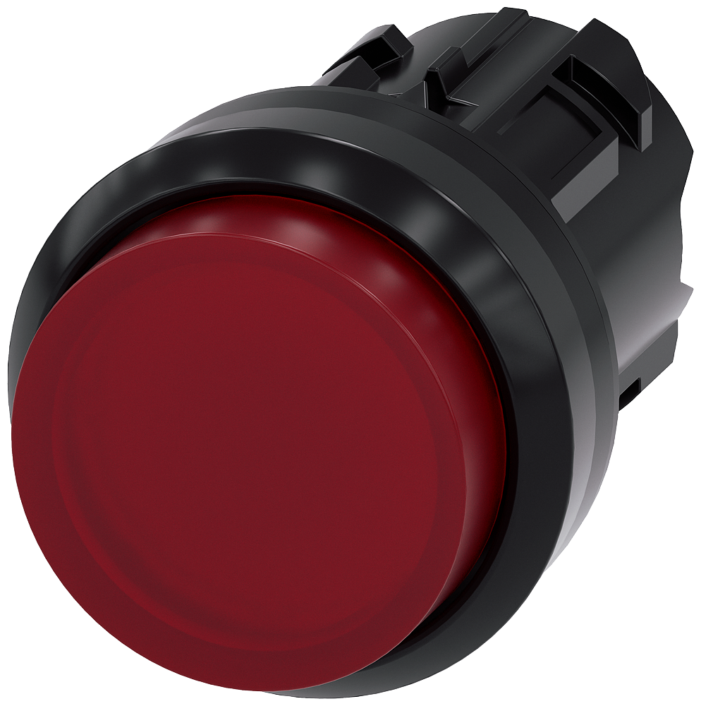 G_IC03_XX_07048P 3SU1001-0BB20-0AA0 Illuminated pushbutton, red - Зображення 1