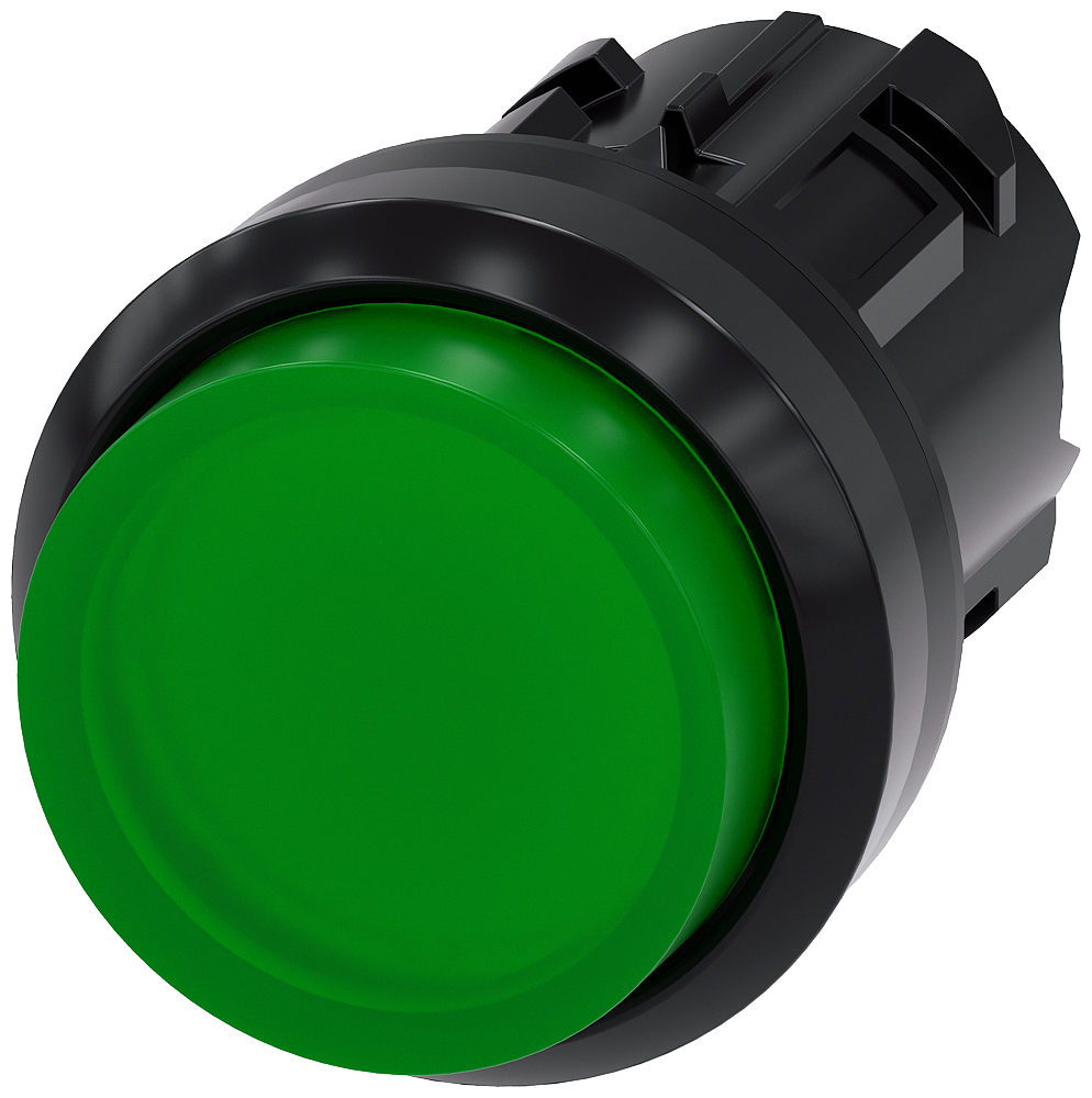 G_IC03_XX_07058P 3SU1001-0BB40-0AA0 Illuminated pushbutton, green - Зображення 1