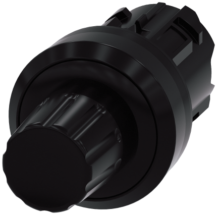 3SU1000-0HC10-0AA0  Stop pushbutton, black