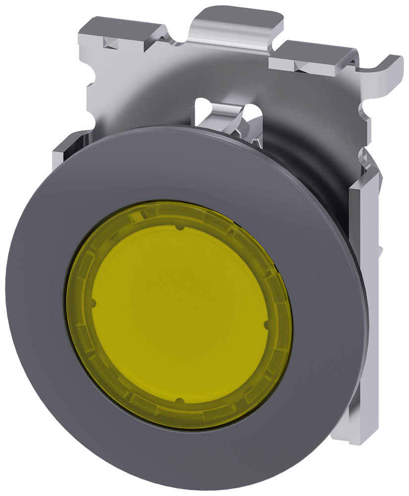 G_IC03_XX_07078P 3SU1061-0JA30-0AA0 Illuminated pushbutton, yellow - Зображення 1