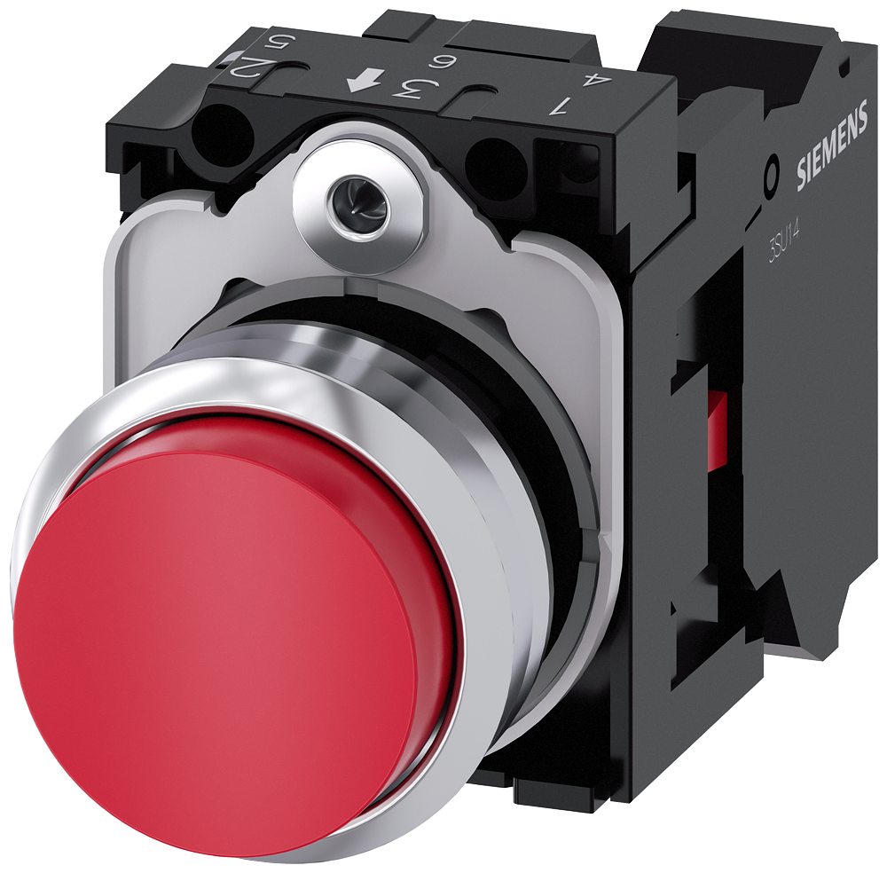 G_IC03_XX_07084P 3SU1150-0BB20-3CA0 Pushbutton, red - Зображення 1