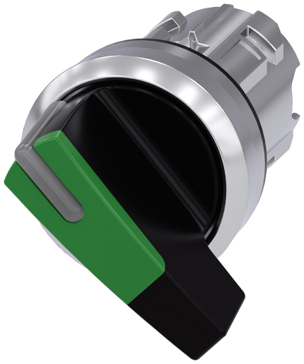 3SU1052-2CF40-0AA0  Selector switch, O-I, green