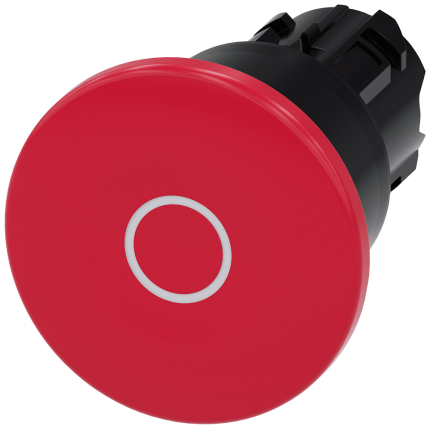 3SU1000-1BA20-0AD0 Mushroom pushbutton, 40mm, red