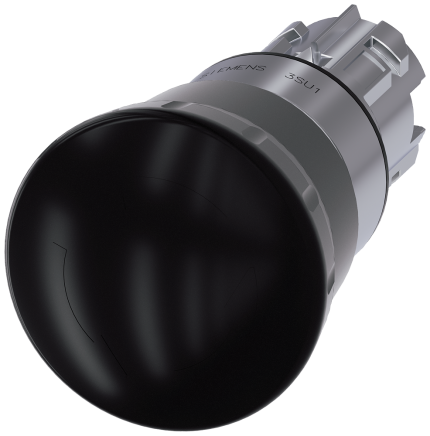 3SU1050-1HB10-0AA0 Mushroom pushbutton, 40mm, black