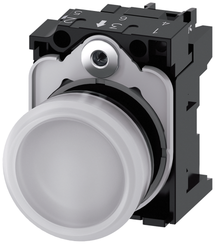 3SU1106-6AA60-1AA0  Indicator light, white