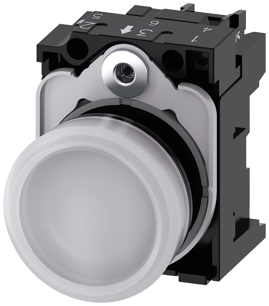 G_IC03_XX_07245P 3SU1106-6AA60-1AA0 Indicator light, white - Зображення 1