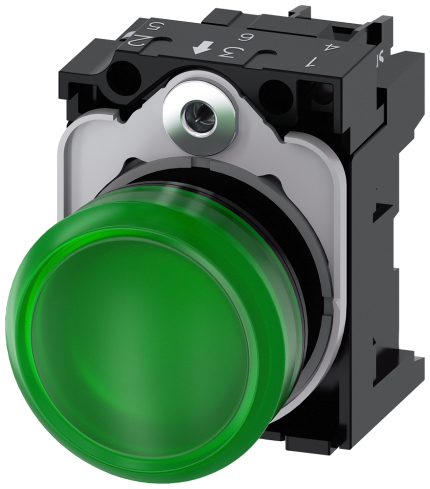 3SU1106-6AA40-1AA0 Indicator light, green