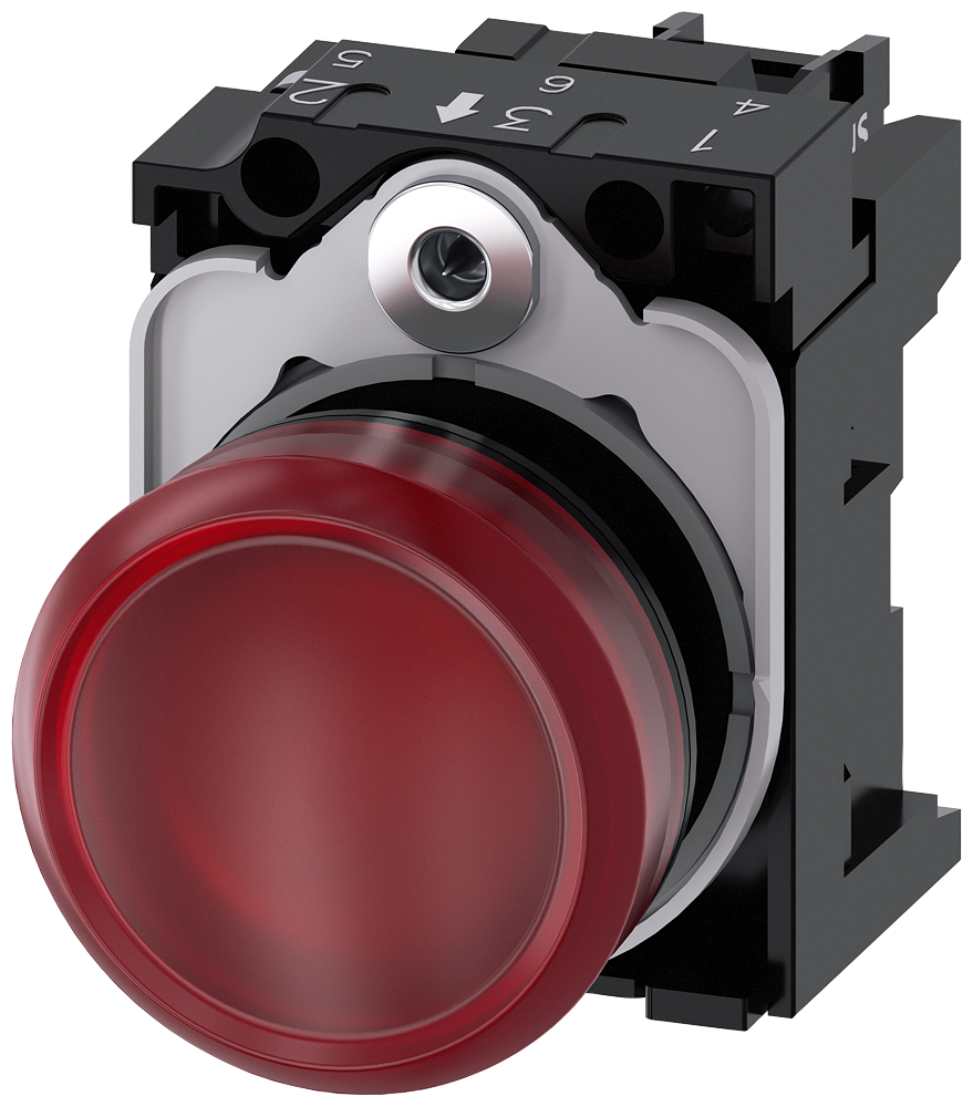 G_IC03_XX_07298P 3SU1106-6AA20-1AA0 Indicator light, red - Зображення 1