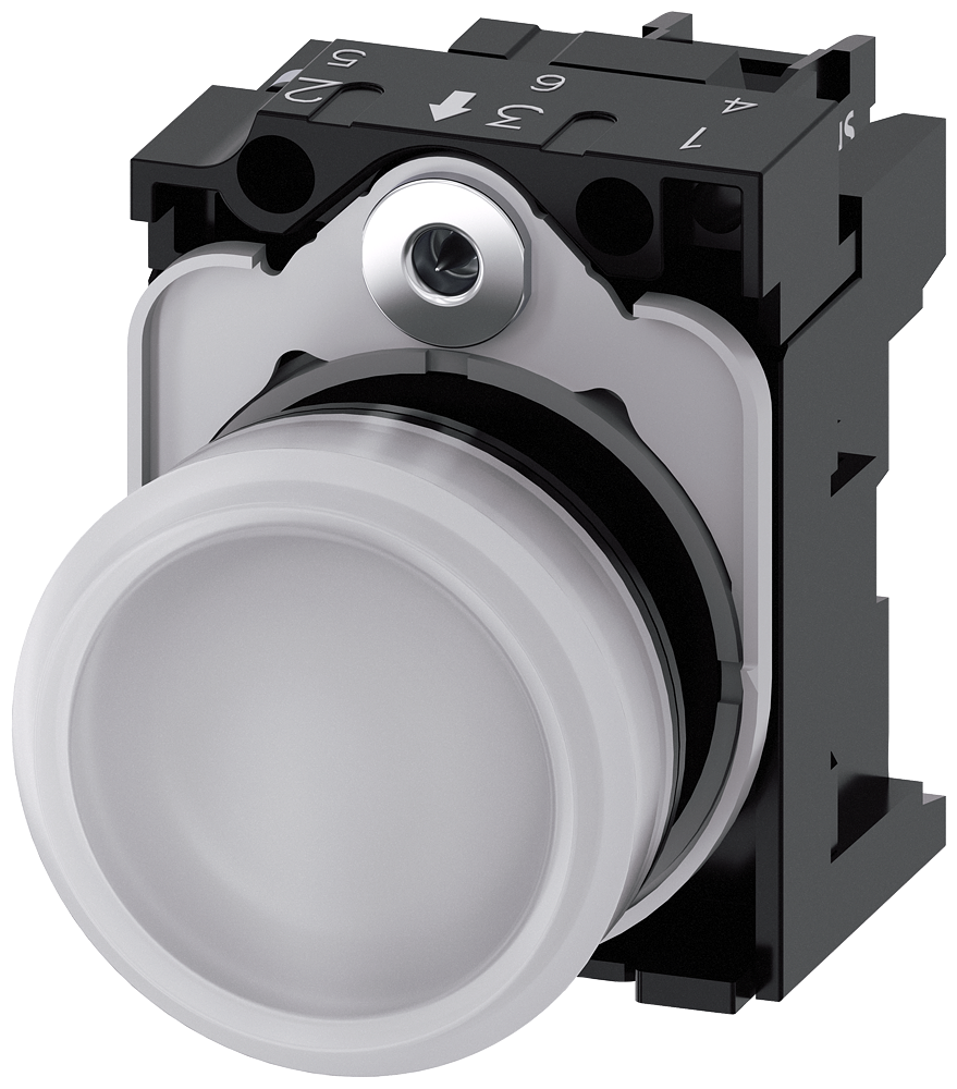 G_IC03_XX_07301P 3SU1103-6AA60-1AA0 Indicator light, white - Зображення 1