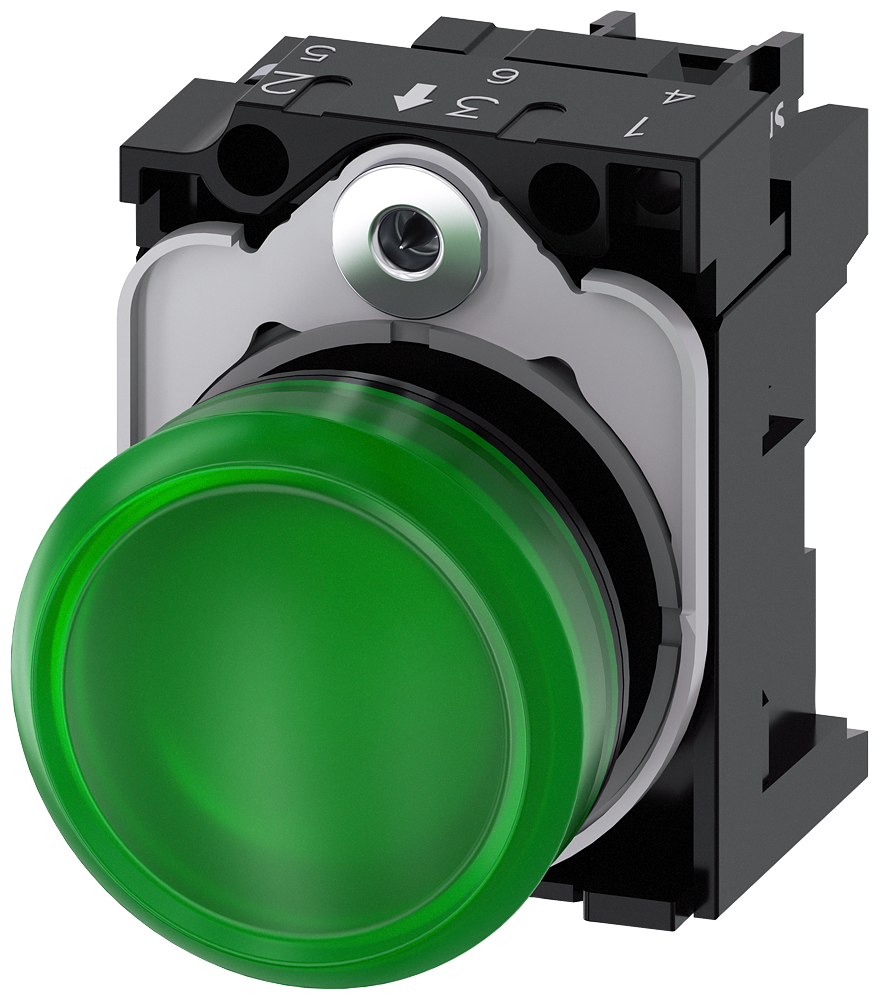 G_IC03_XX_07304P 3SU1103-6AA40-1AA0 Indicator light, green - Зображення 1