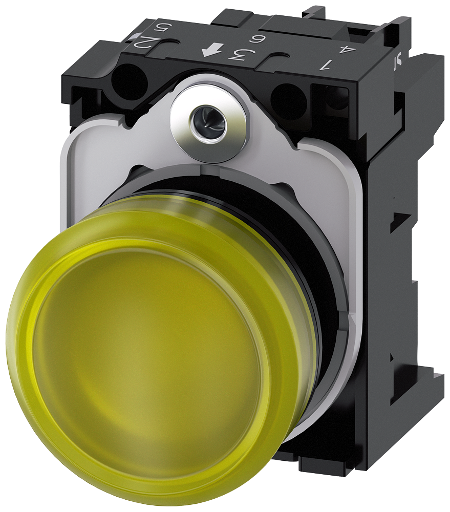 G_IC03_XX_07305P 3SU1103-6AA30-1AA0 Indicator light, yellow - Зображення 1