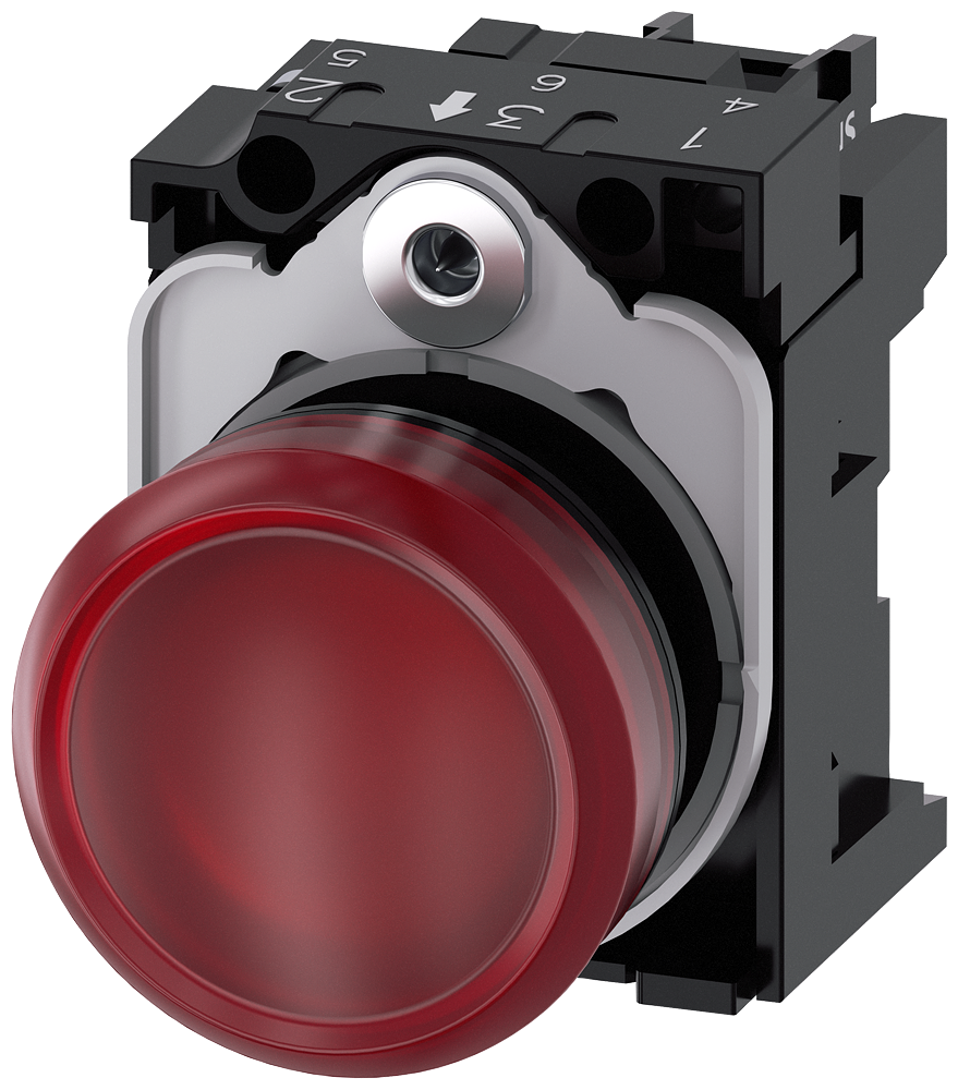 G_IC03_XX_07306P 3SU1103-6AA20-1AA0 Indicator light, red - Зображення 1