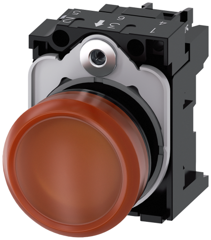 3SU1103-6AA00-1AA0  Indicator light, amber