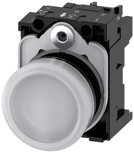 3SU1102-6AA60-1AA0  Indicator light, white