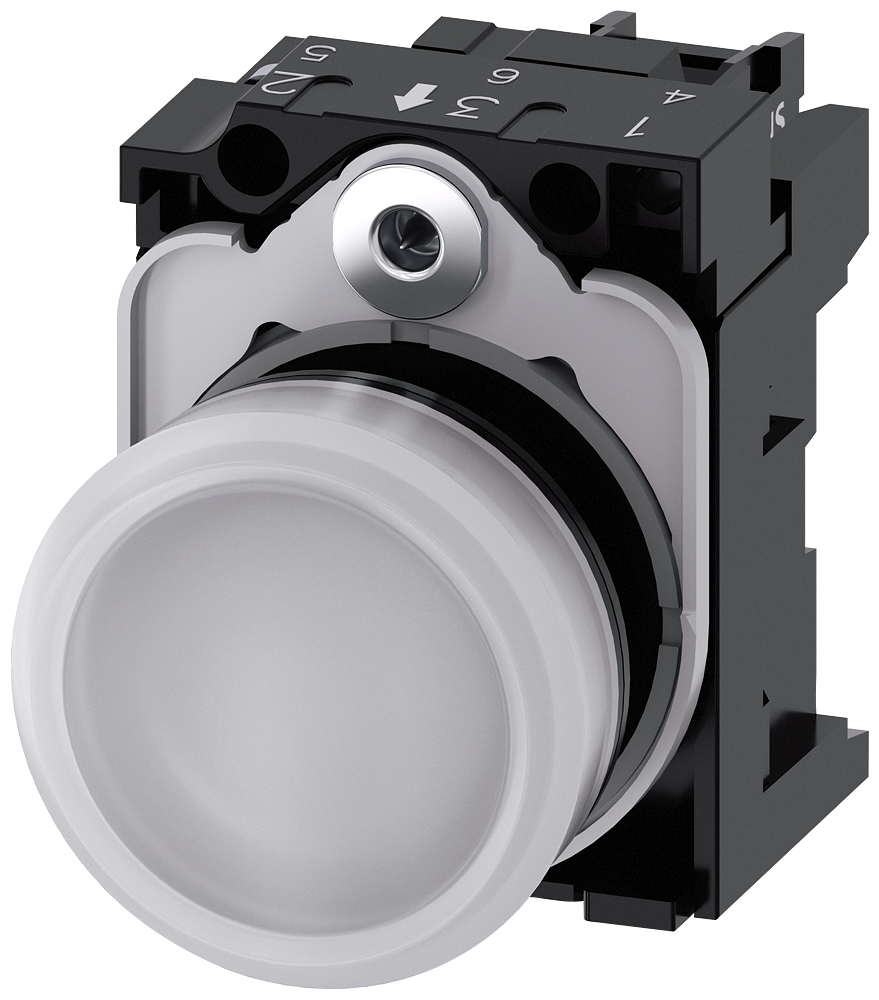 G_IC03_XX_07313P 3SU1102-6AA60-1AA0 Indicator light, white - Зображення 1